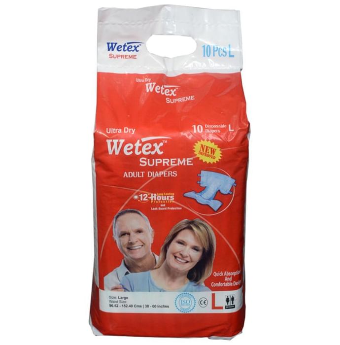 Wetex Supreme Ultra Dry Adult Diaper Large