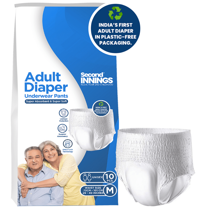 Second Innings Adult Diaper Underwear Pants Medium