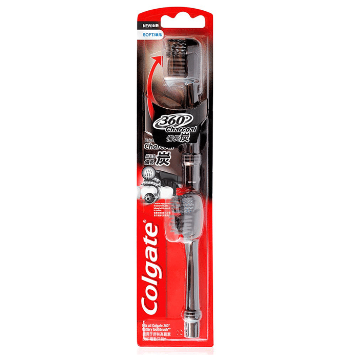 Colgate 360 Charcoal Battery Powered Toothbrush Refill