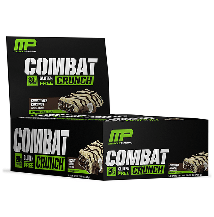 Muscle Pharm Combat Crunch Bars (63g Each) Chocolate Coconut