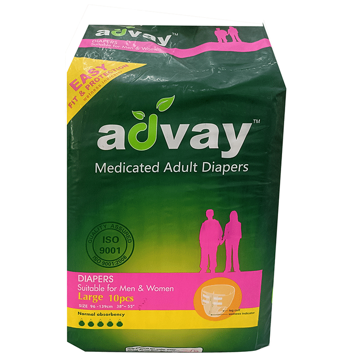 Advay Medicated Adult Diaper Large