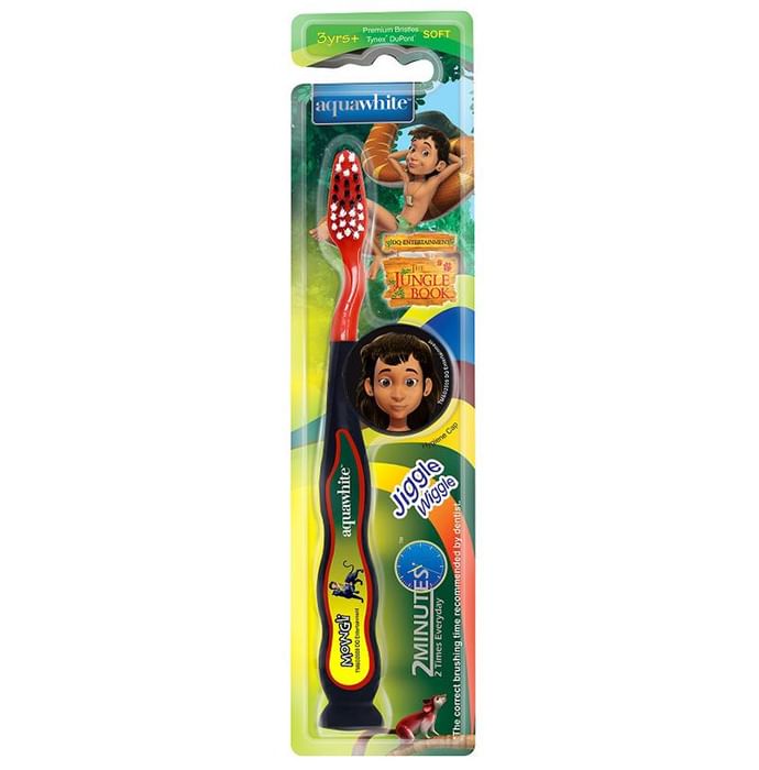 Aquawhite Jiggle Wiggle Toothbrush Black The Jungle Book