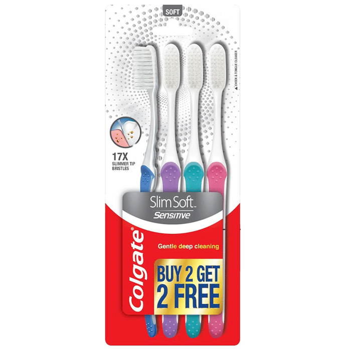 Colgate Slim Soft Sensitive Toothbrush (Buy 2 Get 2 Free)