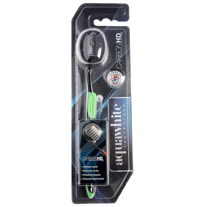 Aquawhite Carbon HD Toothbrush Green