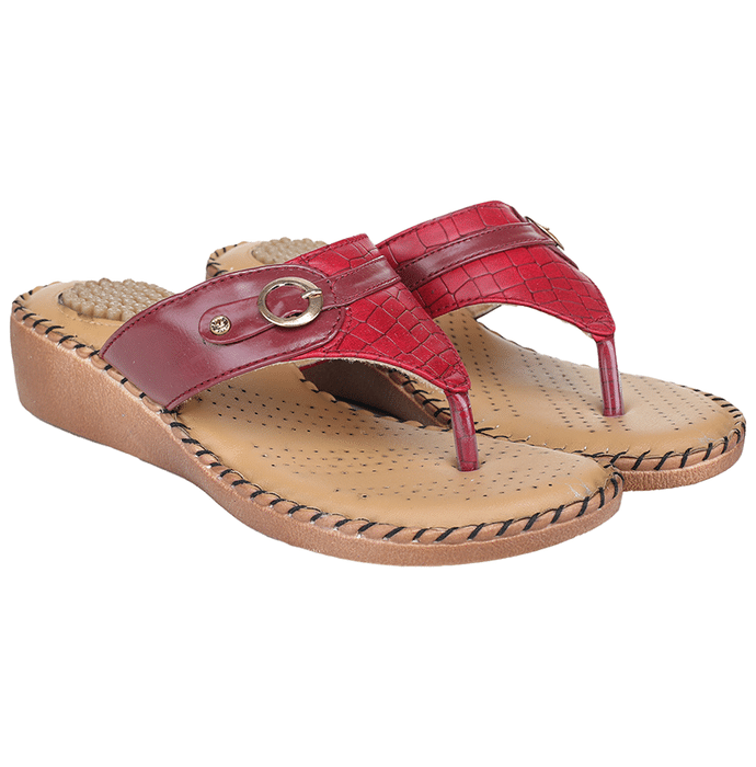 Trase Doctor Ortho Slippers for Women 3 UK Cherry 078