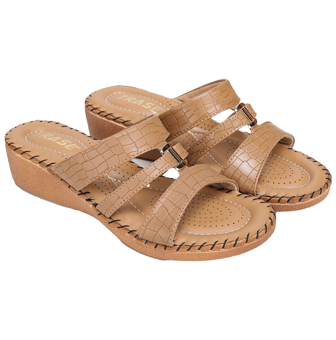 Trase Doctor Ortho Slippers for Women 5 UK Beige 075