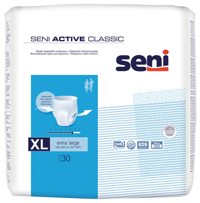 Seni Active Classic Elastic Disposable Underwear XL