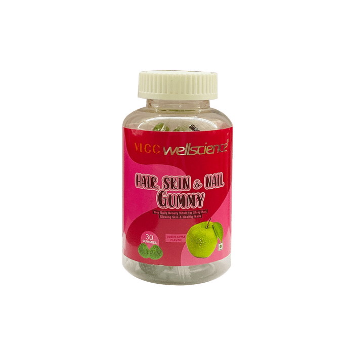 VLCC Wellscience Hair, Skin & Nail Gummy Green Apple