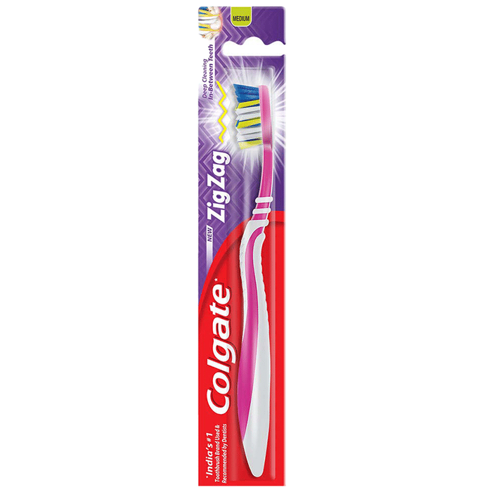 Colgate Zig Zag Bristle Medium Toothbrush