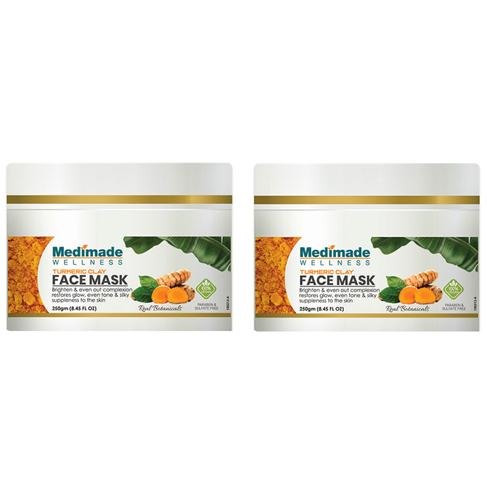 Medimade Wellness Turmeric Clay Face Mask (250gm Each)