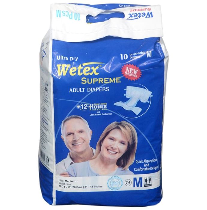 Wetex Supreme Ultra Dry Adult Diaper Medium