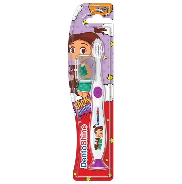 DentoShine Purple Sticky Toothbrush for Kids