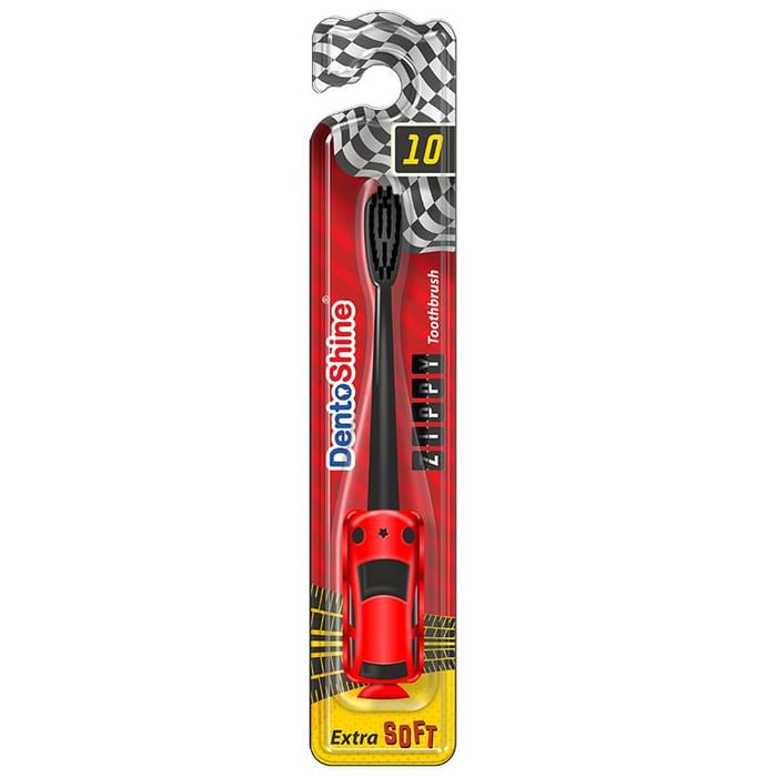 DentoShine Red Extra Soft Zippy Toothbrush for Kids