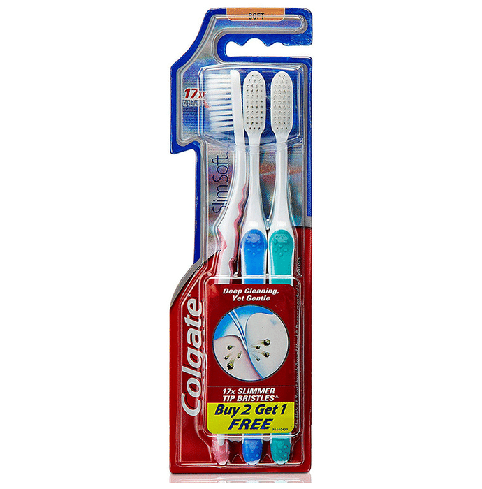 Colgate Slim Soft Toothbrush (Buy 2 Get 1 Free)