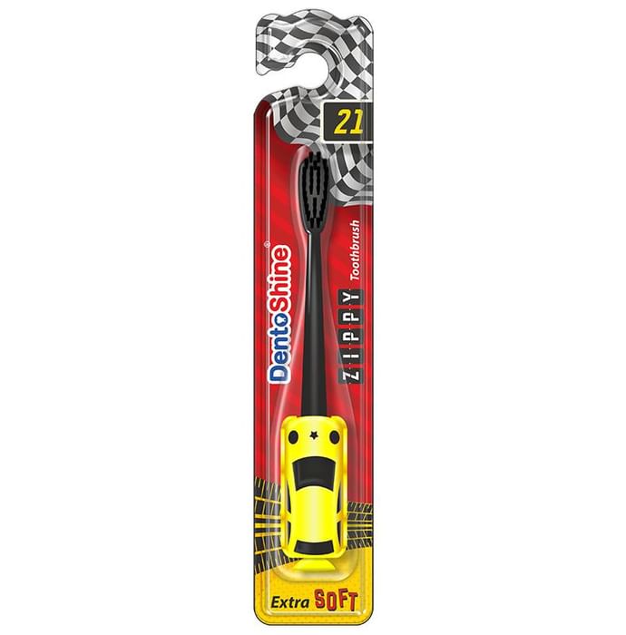 DentoShine Yellow Extra Soft Zippy Toothbrush for Kids