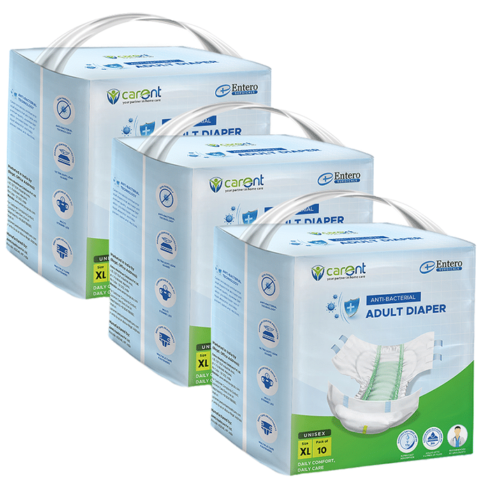 Carent Anti Bacterial Adult Diaper (10 Each) XL