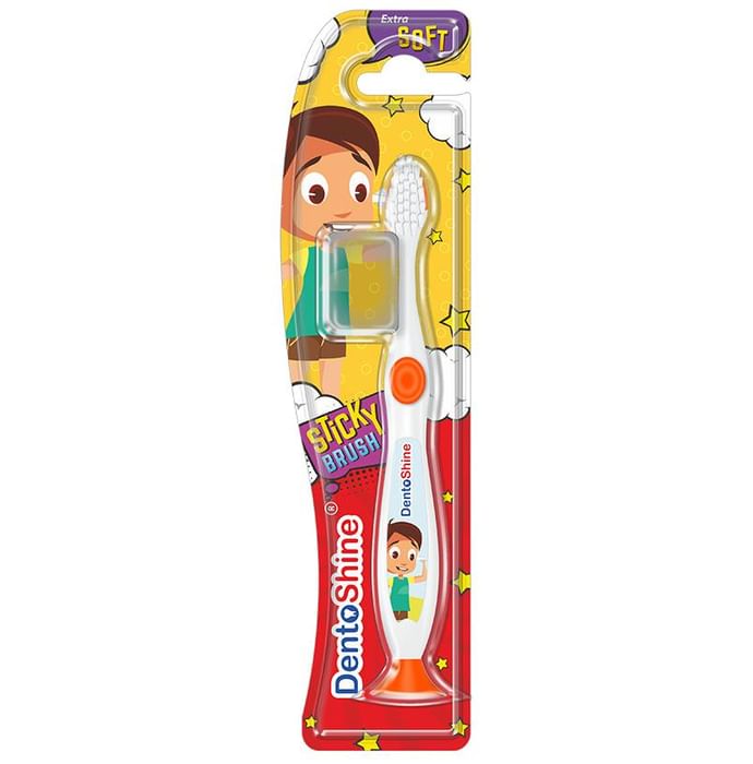 DentoShine Orange Sticky Toothbrush for Kids