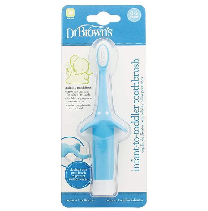 Dr Brown's Infant-to-Toddler Toothbrush Blue
