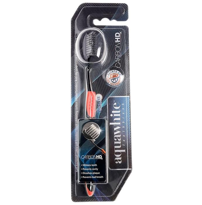 Aquawhite Carbon HD Toothbrush Red