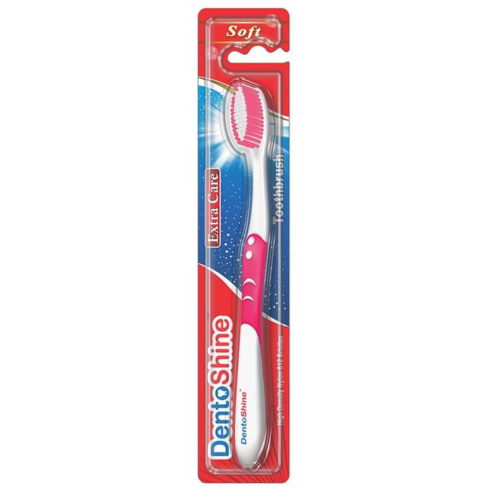 DentoShine Extra Care Soft Toothbrush Pink