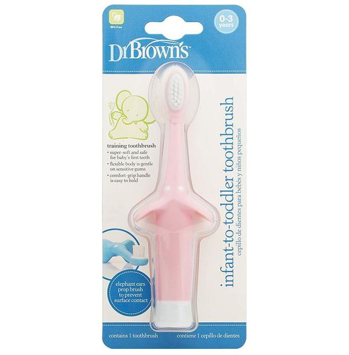 Dr Brown's Infant-to-Toddler Toothbrush Pink