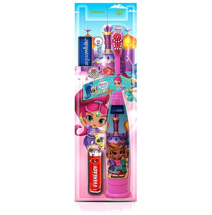 Aquawhite Power X Battery Toothbrush Shimmer and Shine