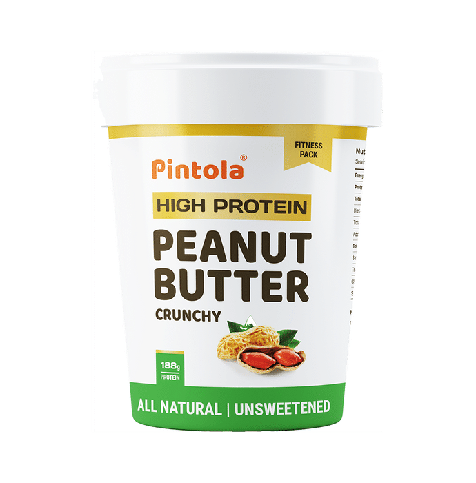 Pintola High Protein Peanut Butter Crunchy Unsweetened