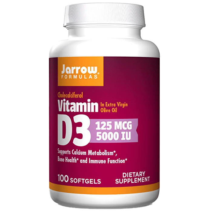Jarrow Formulas Vitamin D3 5000IU Softgels