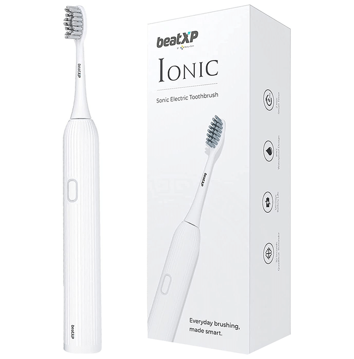 beatXP Ionic Sonic Electric Toothbrush White