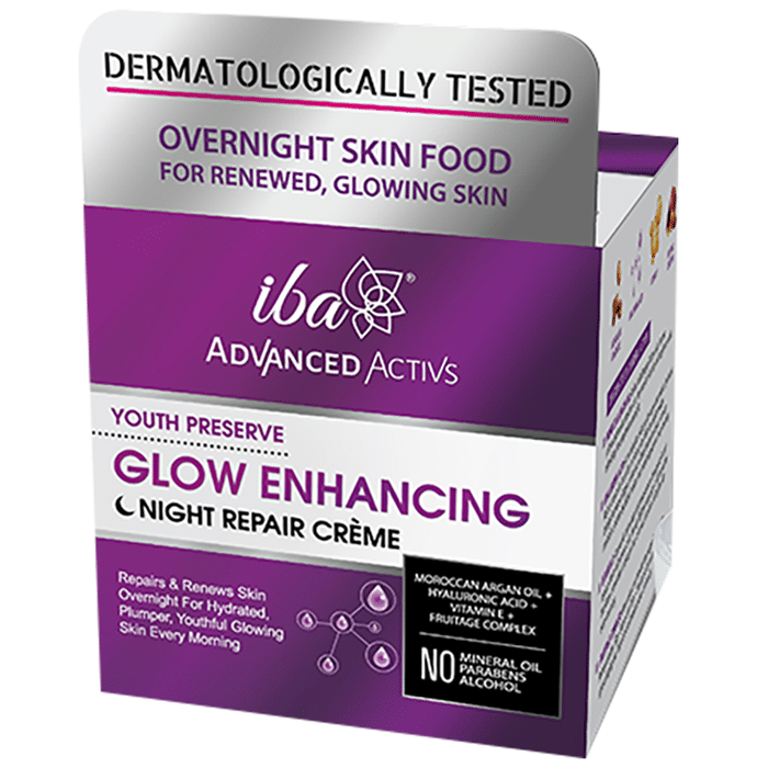 Iba Advanced Activs Youth Preserve Glow Enhancing Night Repair Creme
