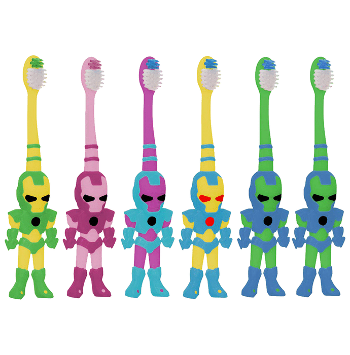 Buddsbuddy Robo Cartoon Kids Soft Bristles Tooth Brush