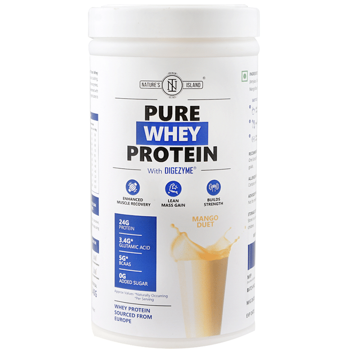 Nature's Island Pure Whey Protein Powder Mango Duet