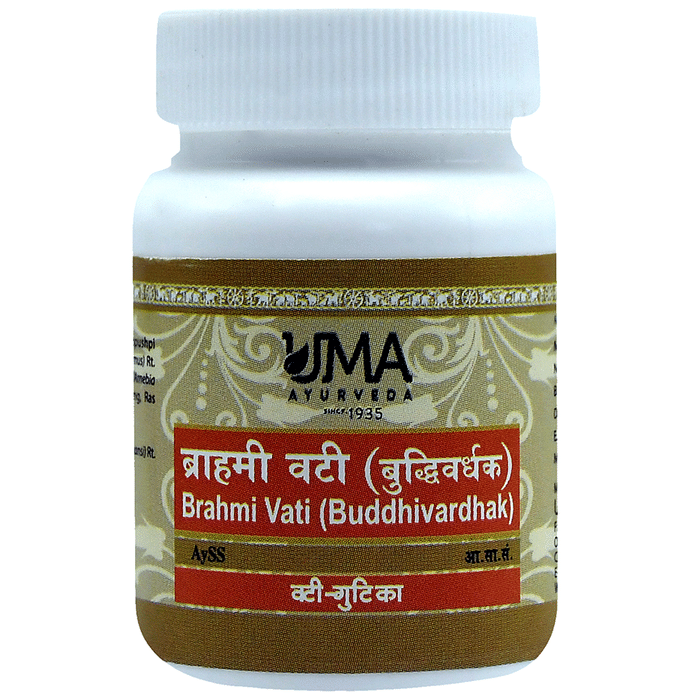Uma Ayurveda Brahmi Vati (Buddhivardhak) Tablet
