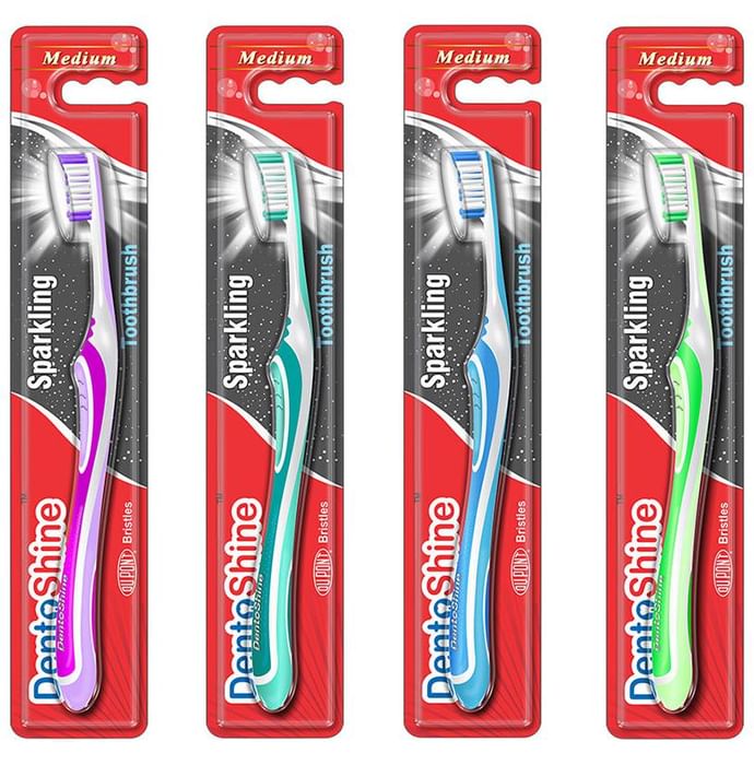 DentoShine Sparkling Toothbrush Medium Assorted