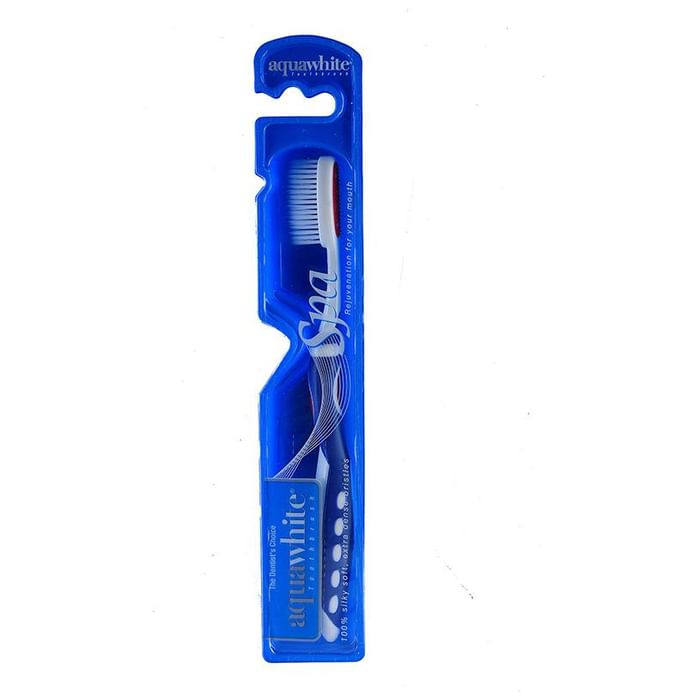 Aquawhite Spa Silky Soft Bristles Toothbrush Blue