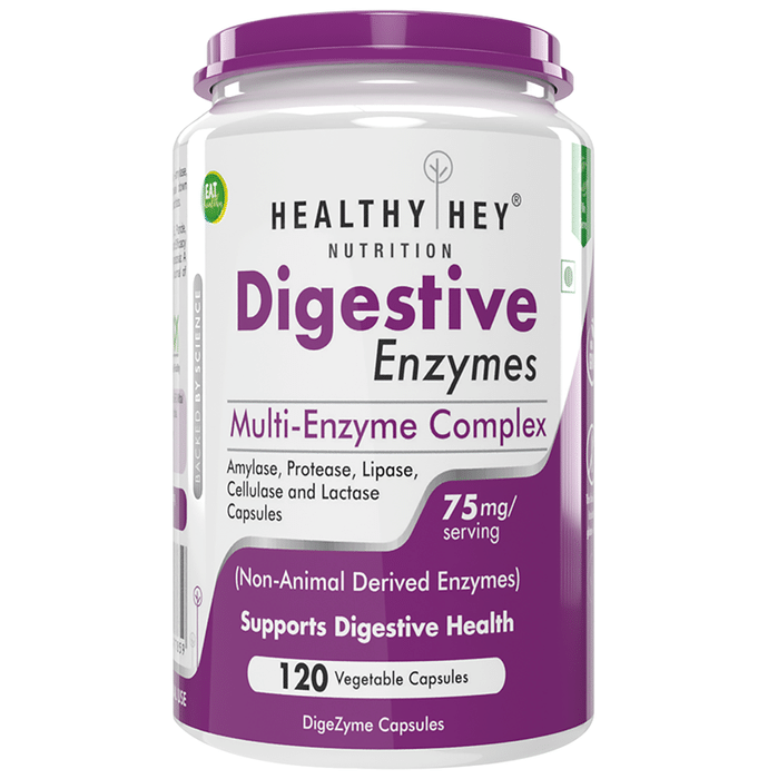 HealthyHey Digestive Enzymes 75mg Vegetable Capsule