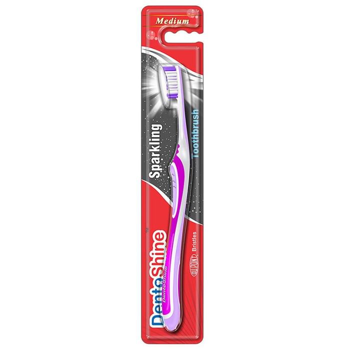 DentoShine Sparkling Toothbrush Medium Purple