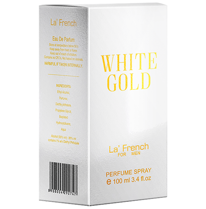 La' French White Gold Perfume Spray for Men