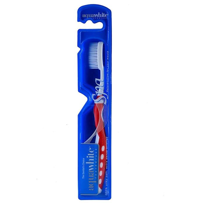 Aquawhite Spa Silky Soft Bristles Toothbrush Red
