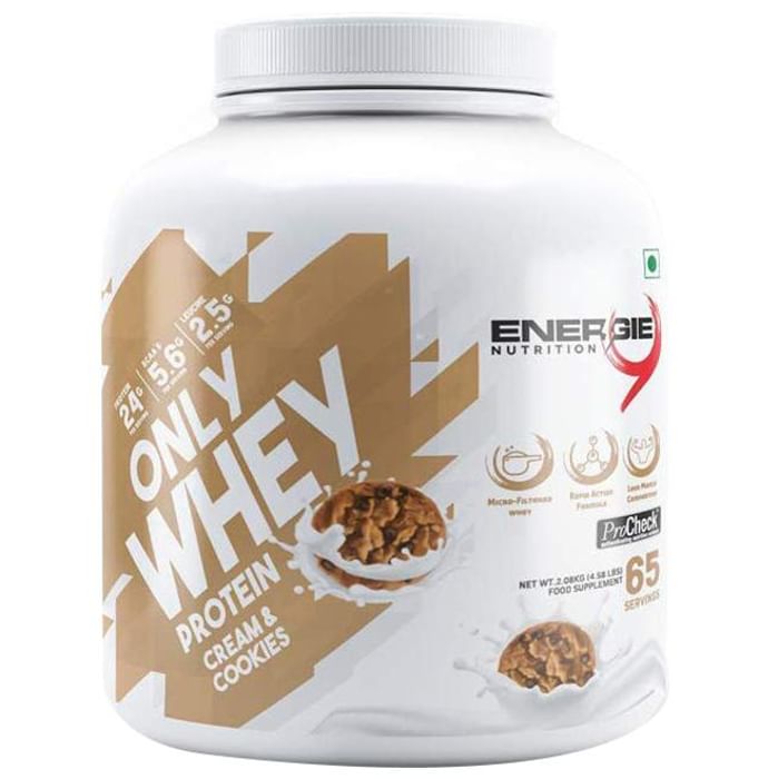 Energie 9 Nutrition Only Whey Protein Cream and Cookie
