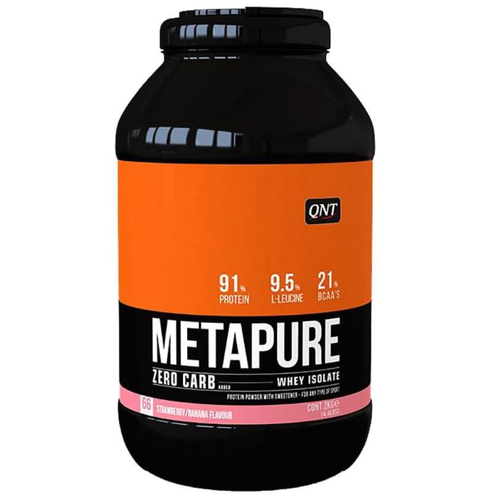 QNT Metapure Whey Isolate Zero Carb Powder Strawberry/Banana