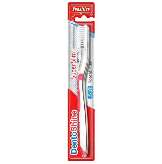 DentoShine Super Slim Soft Toothbrush Pink