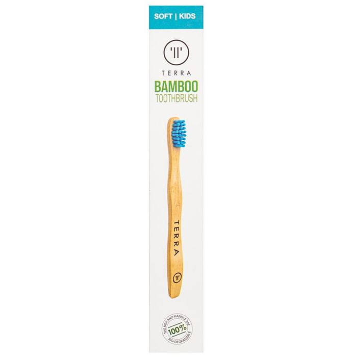 Terra Kids Bamboo Toothbrush Blue Soft