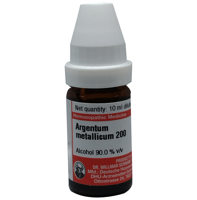 Dr Willmar Schwabe Germany Argentum Metallicum Dilution 200