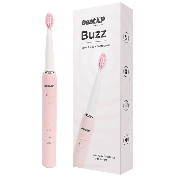 beatXP Buzz Sonic Electric Toothbrush Pink