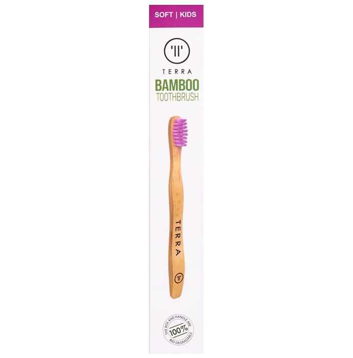 Terra Kids Bamboo Toothbrush Pink Soft