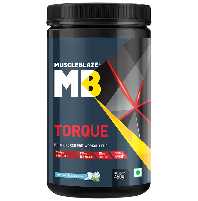 MuscleBlaze Icy Blue Splash Torque Brute Force Pre-Workout Fuel