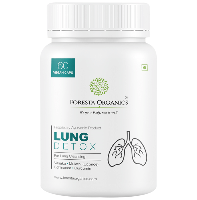 Foresta Organics Lung Detox for Lung Cleansing Vegan Capsule