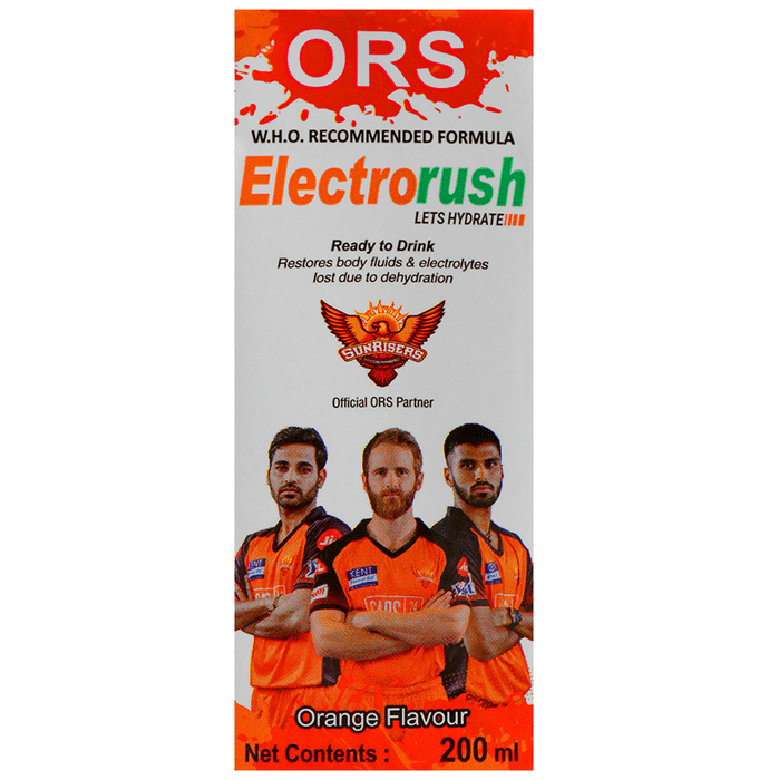 Electrorush Oral Rehydartion Salts (200ml Each) Orange