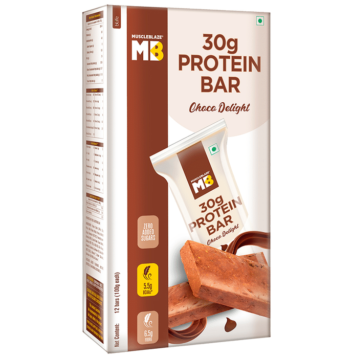 MuscleBlaze Choco Delight 30gm Protein Bar